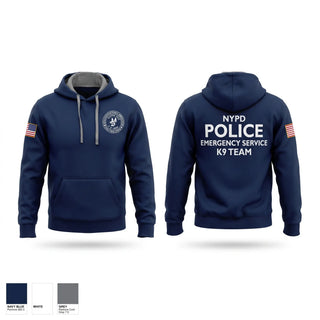 Hoodie, NYPD ESU K9, Police, Teamtime, Team time, sublimation, custom sports apparel, team uniforms, spirit wear, spiritwear, sports uniforms, custom shirts, team store, custom team store, fundraiser sports, apparel fundraiser