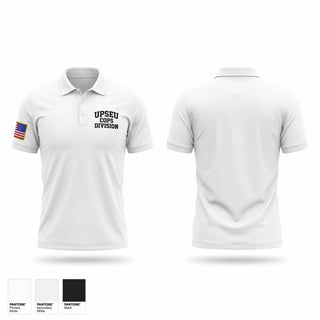 Short Sleeve Performance Polo, UPSEU COPS DIVISION, Police, Teamtime, Team time, sublimation, custom sports apparel, team uniforms, spirit wear, spiritwear, sports uniforms, custom shirts, team store, custom team store, fundraiser sports, apparel fundraiser