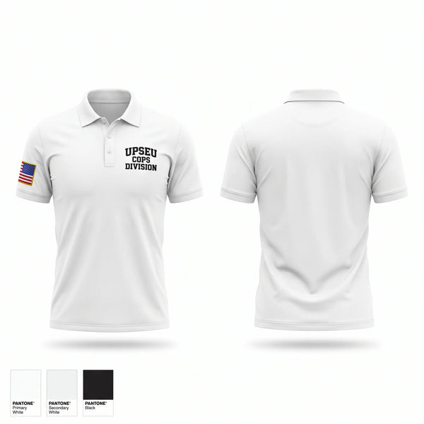 Short Sleeve Performance Polo, UPSEU COPS DIVISION, Police, Teamtime, Team time, sublimation, custom sports apparel, team uniforms, spirit wear, spiritwear, sports uniforms, custom shirts, team store, custom team store, fundraiser sports, apparel fundraiser