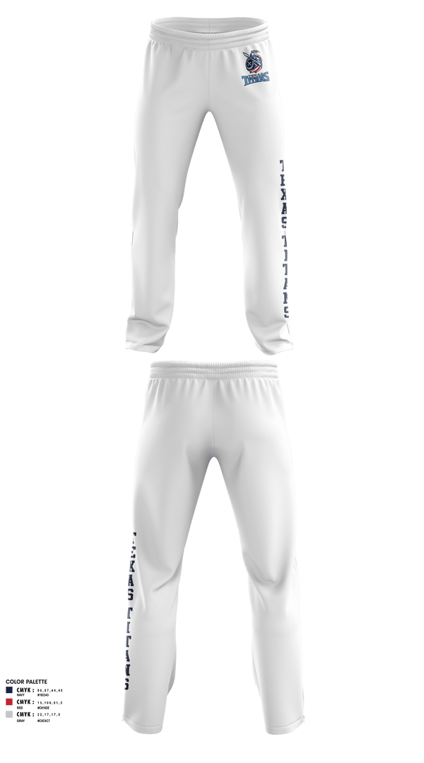 Sweatpants, Texas Titans Youth Football, Football, Teamtime, Team time, sublimation, custom sports apparel, team uniforms, spirit wear, spiritwear, sports uniforms, custom shirts, team store, custom team store, fundraiser sports, apparel fundraiser