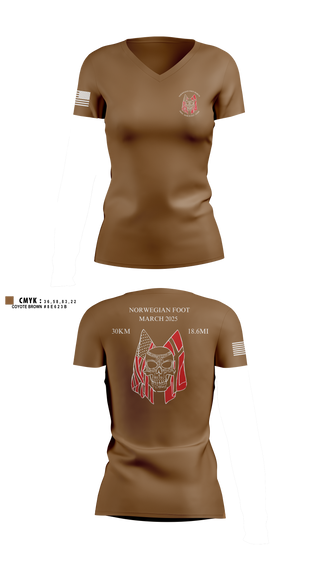 Womens Short Sleeve Vneck Shirt, Forged Gold Battalion, Army, Teamtime, Team time, sublimation, custom sports apparel, team uniforms, spirit wear, spiritwear, sports uniforms, custom shirts, team store, custom team store, fundraiser sports, apparel fundraiser