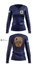 Midway Fire Station 82 Women's Long Sleeve V-neck Shirt - 1