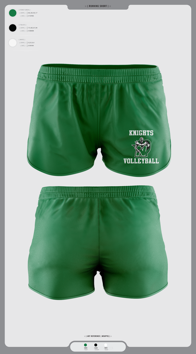Nordonia Knights Volleyball 89412151 Women's Shorts - 1