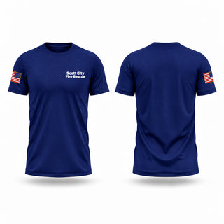 Old School Cotton Feel Shirt, Scott City Fire Rescue, Fire Department, Teamtime, Team time, sublimation, custom sports apparel, team uniforms, spirit wear, spiritwear, sports uniforms, custom shirts, team store, custom team store, fundraiser sports, apparel fundraiser
