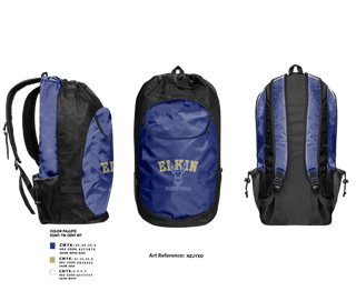 Gear Bag, Elkin High School Basketball, Women's Basketball, Teamtime, Team time, sublimation, custom sports apparel, team uniforms, spirit wear, spiritwear, sports uniforms, custom shirts, team store, custom team store, fundraiser sports, apparel fundraiser