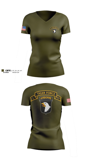 Womens Short Sleeve Vneck Shirt, Tiger Force, Army, Teamtime, Team time, sublimation, custom sports apparel, team uniforms, spirit wear, spiritwear, sports uniforms, custom shirts, team store, custom team store, fundraiser sports, apparel fundraiser