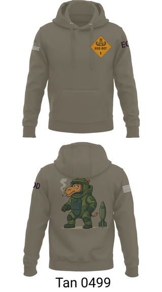 Hoodie, 1st EOD DET, , Teamtime, Team time, sublimation, custom sports apparel, team uniforms, spirit wear, spiritwear, sports uniforms, custom shirts, team store, custom team store, fundraiser sports, apparel fundraiser