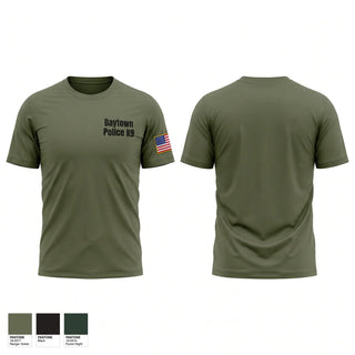 Short Sleeve Performance Shirt, Baytown Police K-9, Police, Teamtime, Team time, sublimation, custom sports apparel, team uniforms, spirit wear, spiritwear, sports uniforms, custom shirts, team store, custom team store, fundraiser sports, apparel fundraiser