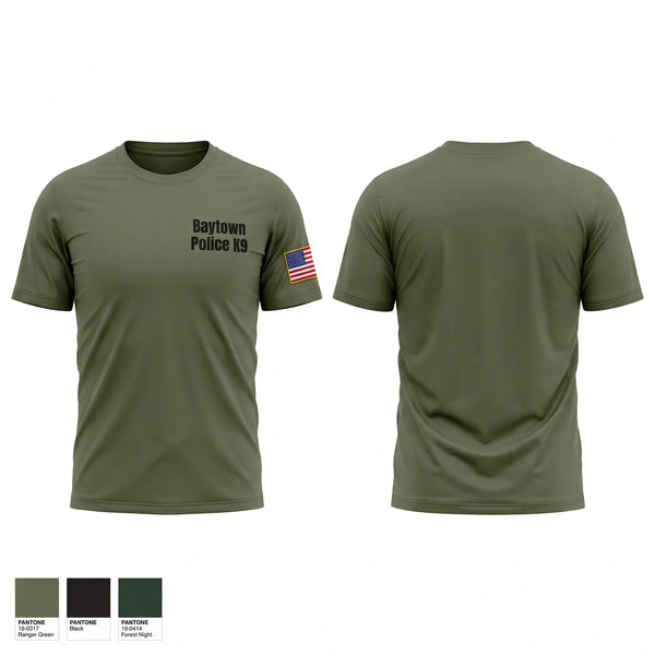 Short Sleeve Performance Shirt, Baytown Police K-9, Police, Teamtime, Team time, sublimation, custom sports apparel, team uniforms, spirit wear, spiritwear, sports uniforms, custom shirts, team store, custom team store, fundraiser sports, apparel fundraiser