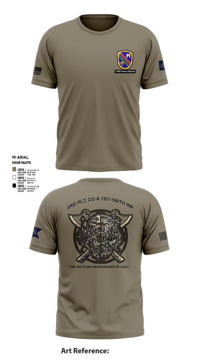 Co A, 1st-160th INF, 79th IBCT 97835057 Short Sleeve Performance Shirt - 3