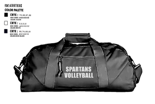 Duffle Bag, Spartans volleyball, Men's Volleyball, Teamtime, Team time, sublimation, custom sports apparel, team uniforms, spirit wear, spiritwear, sports uniforms, custom shirts, team store, custom team store, fundraiser sports, apparel fundraiser