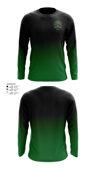 Long Sleeve Performance Shirt, Aztecas, Women's Soccer, Teamtime, Team time, sublimation, custom sports apparel, team uniforms, spirit wear, spiritwear, sports uniforms, custom shirts, team store, custom team store, fundraiser sports, apparel fundraiser