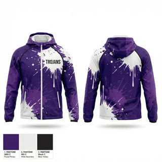 Windbreaker, Trojans, Women's Basketball, Teamtime, Team time, sublimation, custom sports apparel, team uniforms, spirit wear, spiritwear, sports uniforms, custom shirts, team store, custom team store, fundraiser sports, apparel fundraiser
