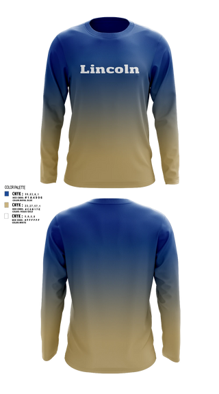 Long Sleeve Performance Shirt, Lincoln, Baseball, Teamtime, Team time, sublimation, custom sports apparel, team uniforms, spirit wear, spiritwear, sports uniforms, custom shirts, team store, custom team store, fundraiser sports, apparel fundraiser