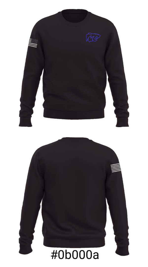 Crew Neck Sweatshirt, Montgomery City Elementary School, Spirit Store, Teamtime, Team time, sublimation, custom sports apparel, team uniforms, spirit wear, spiritwear, sports uniforms, custom shirts, team store, custom team store, fundraiser sports, apparel fundraiser