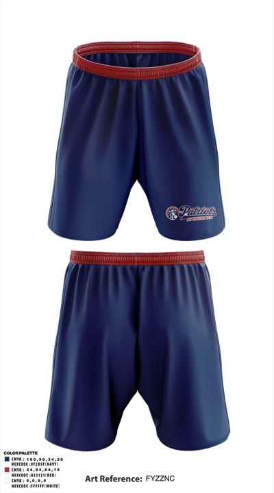 Lenape Valley Patriots 53127834 Athletic Shorts With Pockets - 1