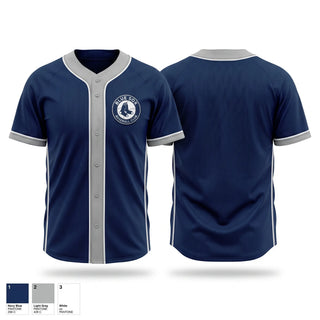 Full Button Baseball Jersey, Indy Blue Sox, Baseball, Teamtime, Team time, sublimation, custom sports apparel, team uniforms, spirit wear, spiritwear, sports uniforms, custom shirts, team store, custom team store, fundraiser sports, apparel fundraiser