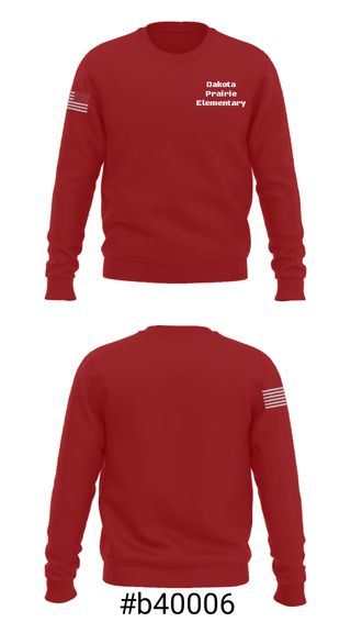 Crew Neck Sweatshirt, Dakota Prairie Elementary, Spirit Store, Teamtime, Team time, sublimation, custom sports apparel, team uniforms, spirit wear, spiritwear, sports uniforms, custom shirts, team store, custom team store, fundraiser sports, apparel fundraiser