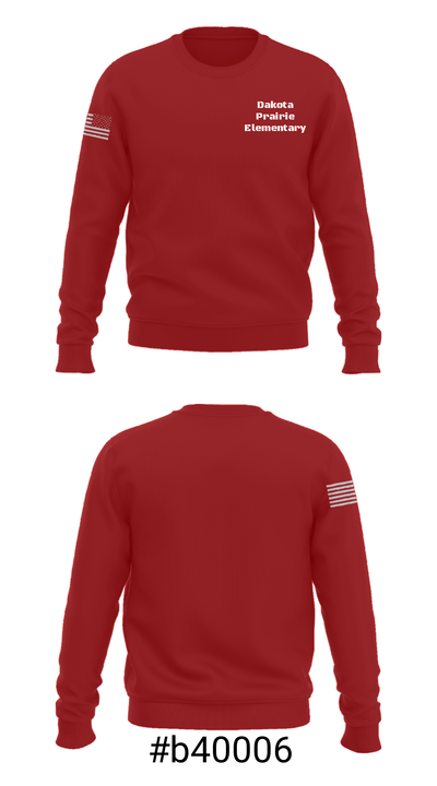 Dakota Prairie Elementary 89941740 Crew Neck Sweatshirt - 16