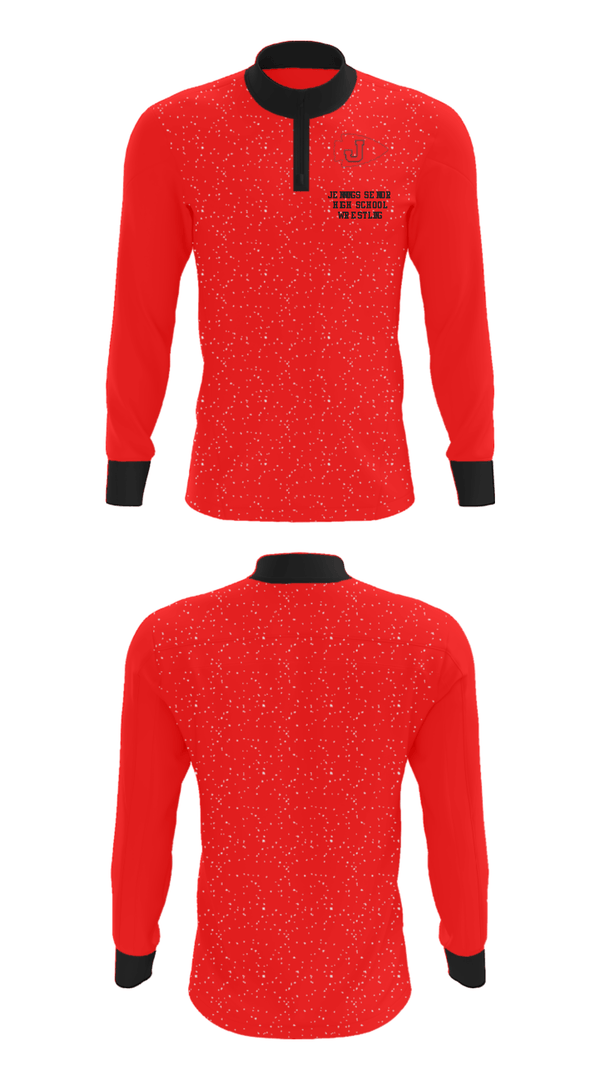 Quarter Zip Jacket, Jennings Senior High School Wrestling, Wrestling, Teamtime, Team time, sublimation, custom sports apparel, team uniforms, spirit wear, spiritwear, sports uniforms, custom shirts, team store, custom team store, fundraiser sports, apparel fundraiser