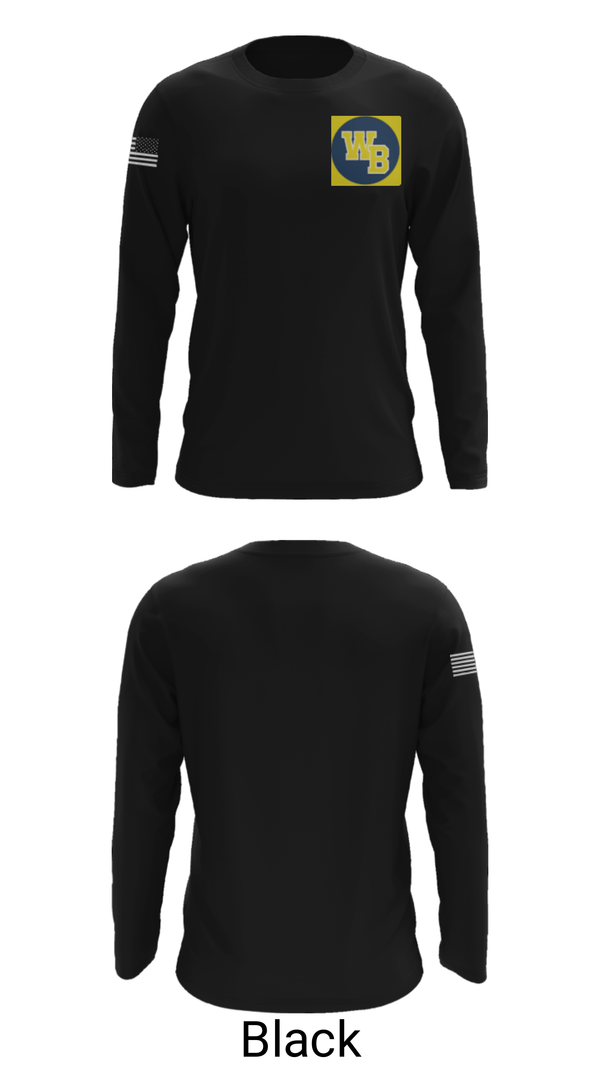 Long Sleeve Performance Shirt, West Babylon Junior High School Wrestling, Wrestling, Teamtime, Team time, sublimation, custom sports apparel, team uniforms, spirit wear, spiritwear, sports uniforms, custom shirts, team store, custom team store, fundraiser sports, apparel fundraiser