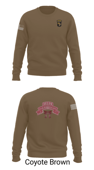 Crew Neck Sweatshirt, 1-33 CAV, Army, Teamtime, Team time, sublimation, custom sports apparel, team uniforms, spirit wear, spiritwear, sports uniforms, custom shirts, team store, custom team store, fundraiser sports, apparel fundraiser