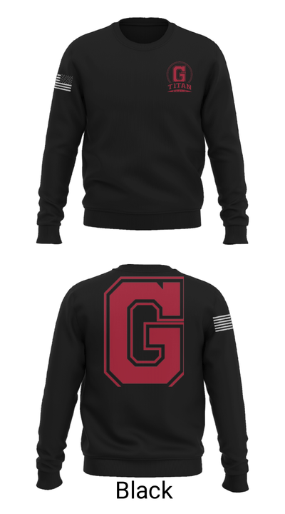 Glenwood High School Wrestling 84372950 Crew Neck Sweatshirt - 9