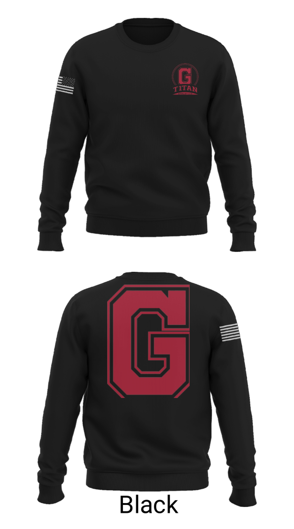 Crew Neck Sweatshirt, Glenwood High School Wrestling, Wrestling, Teamtime, Team time, sublimation, custom sports apparel, team uniforms, spirit wear, spiritwear, sports uniforms, custom shirts, team store, custom team store, fundraiser sports, apparel fundraiser