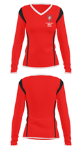 Thomasville Middle School 61354421 Women's Long Sleeve V-neck Shirt - 33