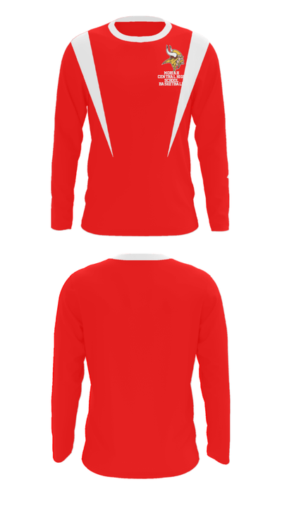 Moriah Central High School Basketball 91248227 Long Sleeve Performance Shirt - 31