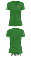 Live Oak High School Swimming 98269774 Women's Short Sleeve V-neck Shirt - 21