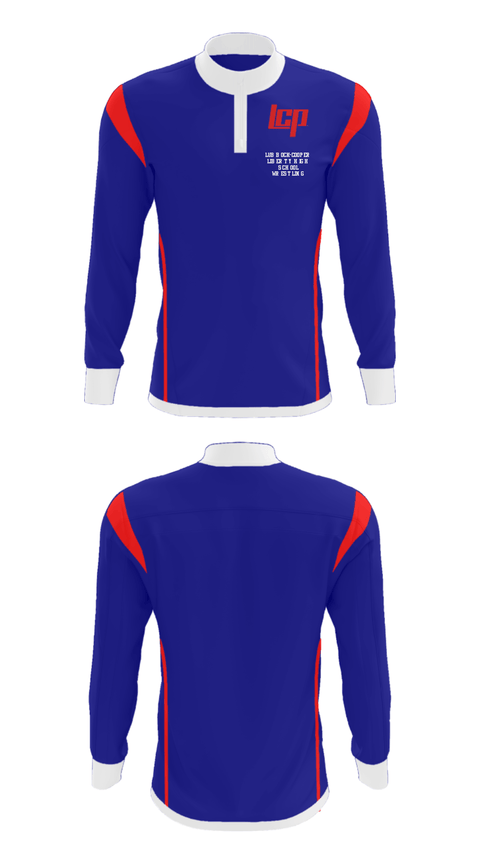 Quarter Zip Jacket, Lubbock-Cooper Liberty High School Wrestling, Wrestling, Teamtime, Team time, sublimation, custom sports apparel, team uniforms, spirit wear, spiritwear, sports uniforms, custom shirts, team store, custom team store, fundraiser sports, apparel fundraiser