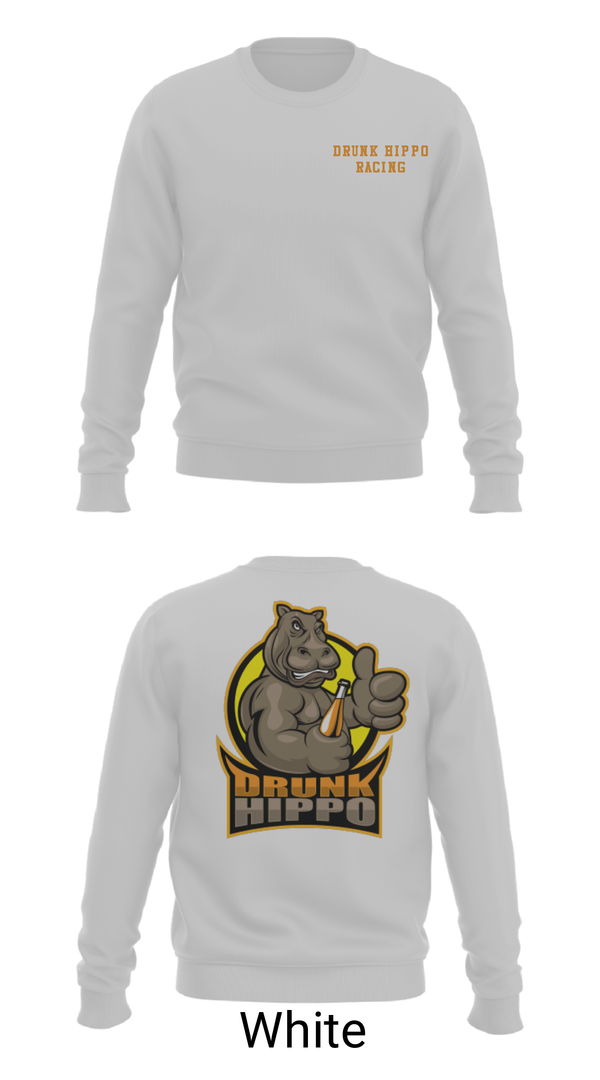 Crew Neck Sweatshirt, Drunk Hippo Racing, , Teamtime, Team time, sublimation, custom sports apparel, team uniforms, spirit wear, spiritwear, sports uniforms, custom shirts, team store, custom team store, fundraiser sports, apparel fundraiser