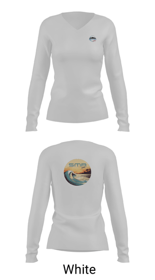 Women's Long Sleeve Vneck Shirt, SMR -1740, Football, Teamtime, Team time, sublimation, custom sports apparel, team uniforms, spirit wear, spiritwear, sports uniforms, custom shirts, team store, custom team store, fundraiser sports, apparel fundraiser