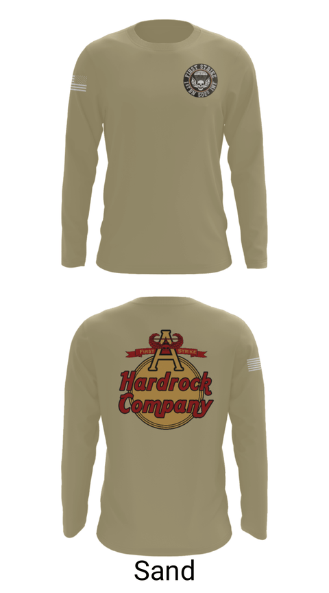 Long Sleeve Performance Shirt, Hardrock Company, Army, Teamtime, Team time, sublimation, custom sports apparel, team uniforms, spirit wear, spiritwear, sports uniforms, custom shirts, team store, custom team store, fundraiser sports, apparel fundraiser