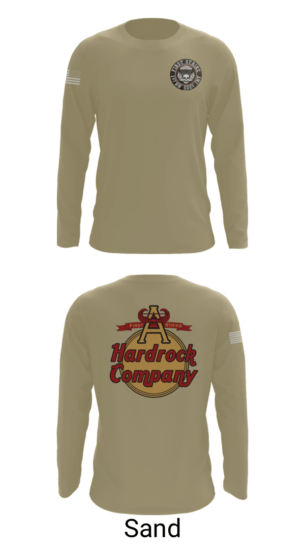 Long Sleeve Performance Shirt, Hardrock Company, Army, Teamtime, Team time, sublimation, custom sports apparel, team uniforms, spirit wear, spiritwear, sports uniforms, custom shirts, team store, custom team store, fundraiser sports, apparel fundraiser