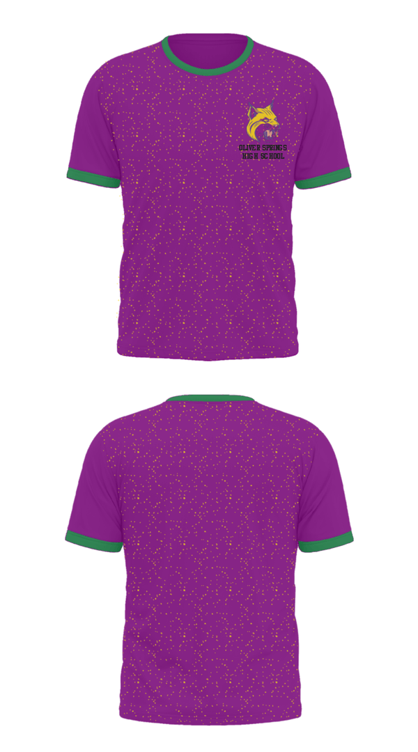 Short Sleeve Performance Shirt, Oliver Springs High School, Spirit Store, Teamtime, Team time, sublimation, custom sports apparel, team uniforms, spirit wear, spiritwear, sports uniforms, custom shirts, team store, custom team store, fundraiser sports, apparel fundraiser