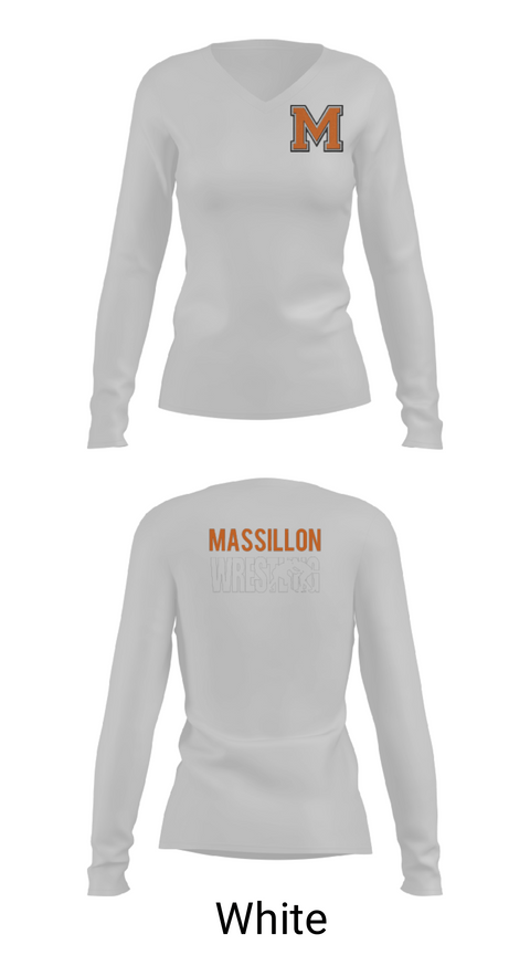 Women's Long Sleeve Vneck Shirt, Washington High School Wrestling, Wrestling, Teamtime, Team time, sublimation, custom sports apparel, team uniforms, spirit wear, spiritwear, sports uniforms, custom shirts, team store, custom team store, fundraiser sports, apparel fundraiser