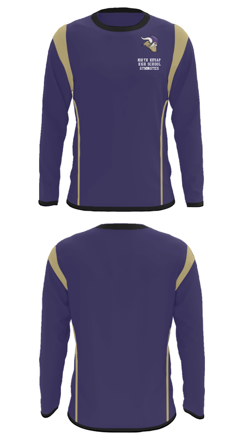 Long Sleeve Performance Shirt, North Kitsap High School Gymnastics, Spirit Store, Teamtime, Team time, sublimation, custom sports apparel, team uniforms, spirit wear, spiritwear, sports uniforms, custom shirts, team store, custom team store, fundraiser sports, apparel fundraiser