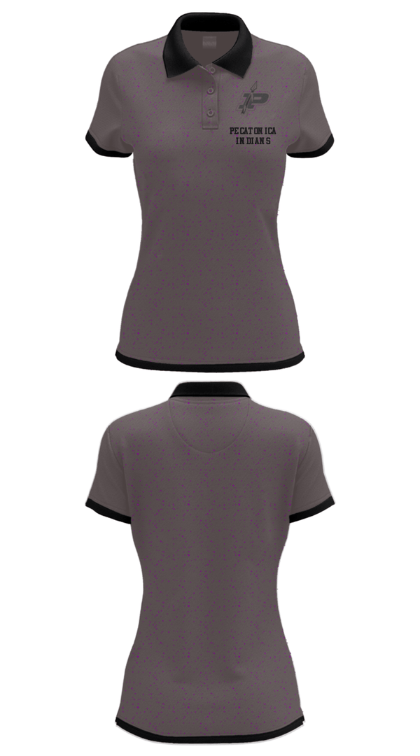 Women's Short Sleeve Performance Polo, Pecatonica Indians, Men's Basketball, Teamtime, Team time, sublimation, custom sports apparel, team uniforms, spirit wear, spiritwear, sports uniforms, custom shirts, team store, custom team store, fundraiser sports, apparel fundraiser