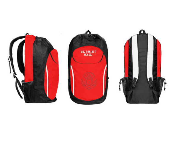 Gear Bag, Holy Spirit School, Spirit Store, Teamtime, Team time, sublimation, custom sports apparel, team uniforms, spirit wear, spiritwear, sports uniforms, custom shirts, team store, custom team store, fundraiser sports, apparel fundraiser