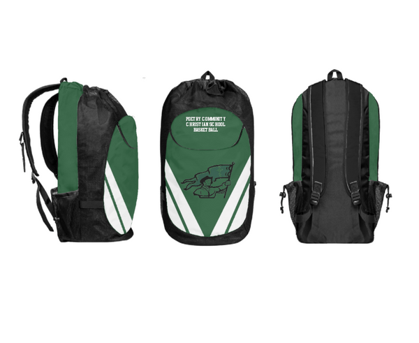 Gear Bag, Poetry Community Christian School Basketball, Men's Basketball, Teamtime, Team time, sublimation, custom sports apparel, team uniforms, spirit wear, spiritwear, sports uniforms, custom shirts, team store, custom team store, fundraiser sports, apparel fundraiser