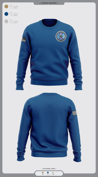 Crew Neck Sweatshirt, Airport Operations Control Center, Fire Department, Teamtime, Team time, sublimation, custom sports apparel, team uniforms, spirit wear, spiritwear, sports uniforms, custom shirts, team store, custom team store, fundraiser sports, apparel fundraiser