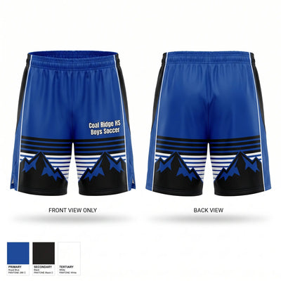 Coal Ridge HS Boys Soccer Mens Soccer Shorts - 1