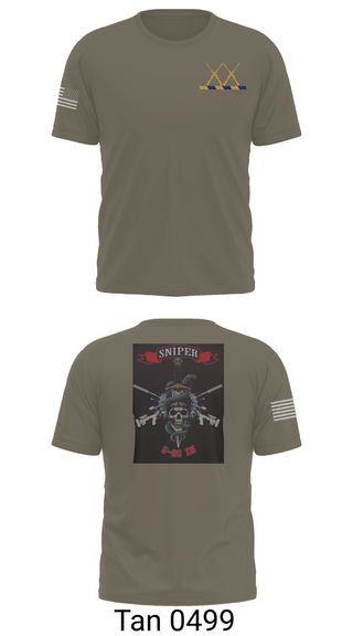 Old School Cotton Feel Shirt, 5-20 Infantry, Sniper section, Army, Teamtime, Team time, sublimation, custom sports apparel, team uniforms, spirit wear, spiritwear, sports uniforms, custom shirts, team store, custom team store, fundraiser sports, apparel fundraiser