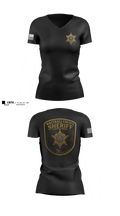 Walthall county sheriff’s department 25525226 Women's Short Sleeve V-neck Shirt - 3