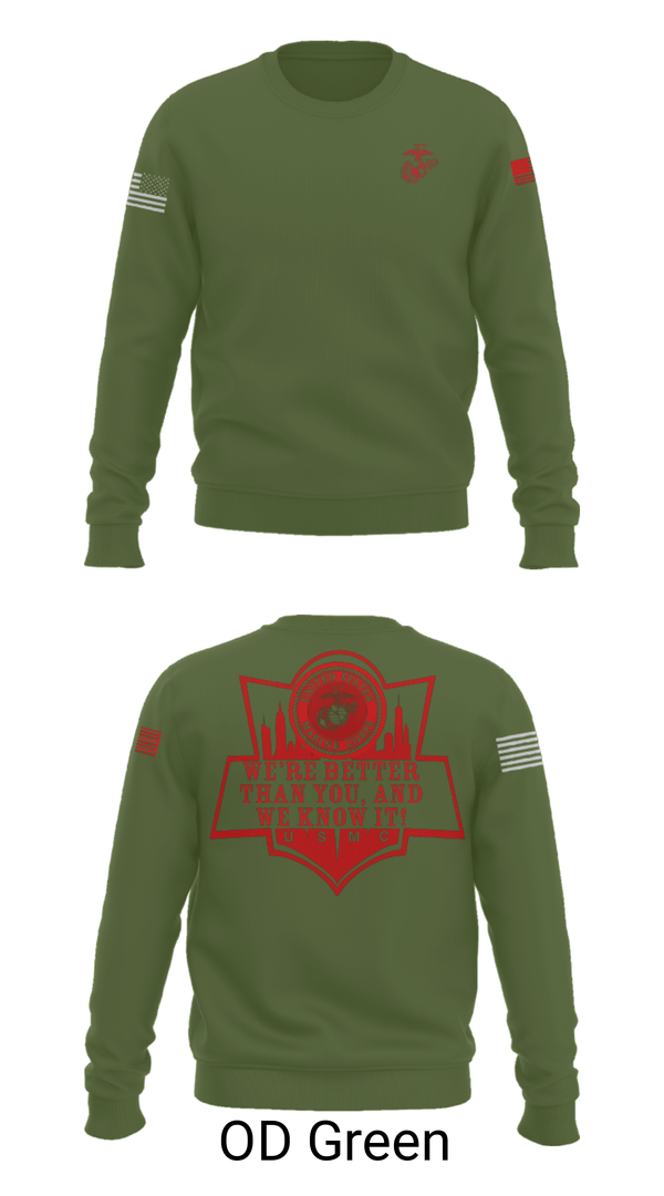 Crew Neck Sweatshirt, RSS EMPIRE STATE, Marines, Teamtime, Team time, sublimation, custom sports apparel, team uniforms, spirit wear, spiritwear, sports uniforms, custom shirts, team store, custom team store, fundraiser sports, apparel fundraiser