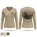 355 Fire Emergency Services 60899720 Women's Long Sleeve V-neck Shirt - 1