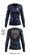 Cuyahoga Falls Police Department  Women's Long Sleeve V-neck Shirt - 25