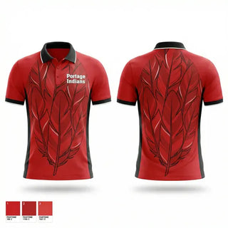 Short Sleeve Performance Polo, Portage Indians, Men's Basketball, Teamtime, Team time, sublimation, custom sports apparel, team uniforms, spirit wear, spiritwear, sports uniforms, custom shirts, team store, custom team store, fundraiser sports, apparel fundraiser